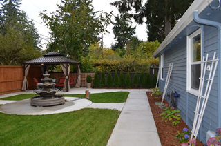 Sideyard of Broadview Adult Family Home.